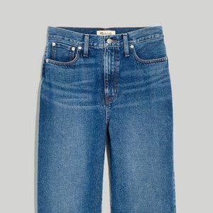 Madewell Petite Baggy Straight Jeans in Firthway Wash, High-rise, 33P